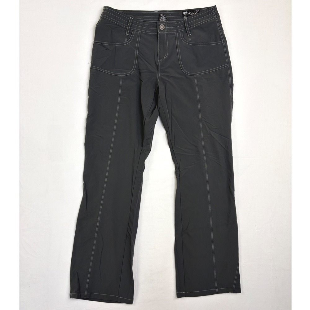 Kuhl Mountain Culture Hiking Pants Women 12 Regular Black Nylon Outdoor Gorpcore